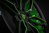 Green with black Ford F150 forged rims RV-MF151 custom lightweight 6 lug wheels for performance truck builds