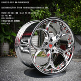 Chrome wheels for Acura-custom forged 2-piece wheels RV-DS016-RVRN Forged