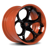 Orange wheels for Acura-custom forged 2-piece rims RV-DS016-RVRN Forged