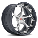 Chrome Black wheels for Acura-custom forged 2-piece rims RV-DS016-RVRN Forged