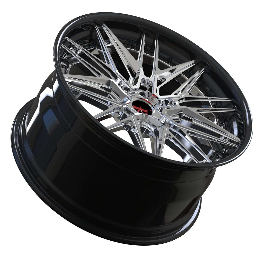 CUSTOM 2 PIECE FORGED CHROME WHEELS : RV-T081-RVRN FORGED