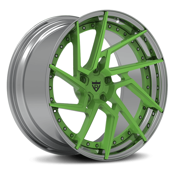 2 PIECE FORGED GREEN WHEEL SERIES: RV-DF041 - RVRN WHEELS