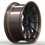 2 PIECE FORGED RED AND BLACK WHEELS SERIES: RV-DB082 - RVRN WHEELS