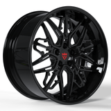 Custom Maserati Wheels & Rims-RM01-Fully Forged 2pc Series- black rims-RVRN Forged