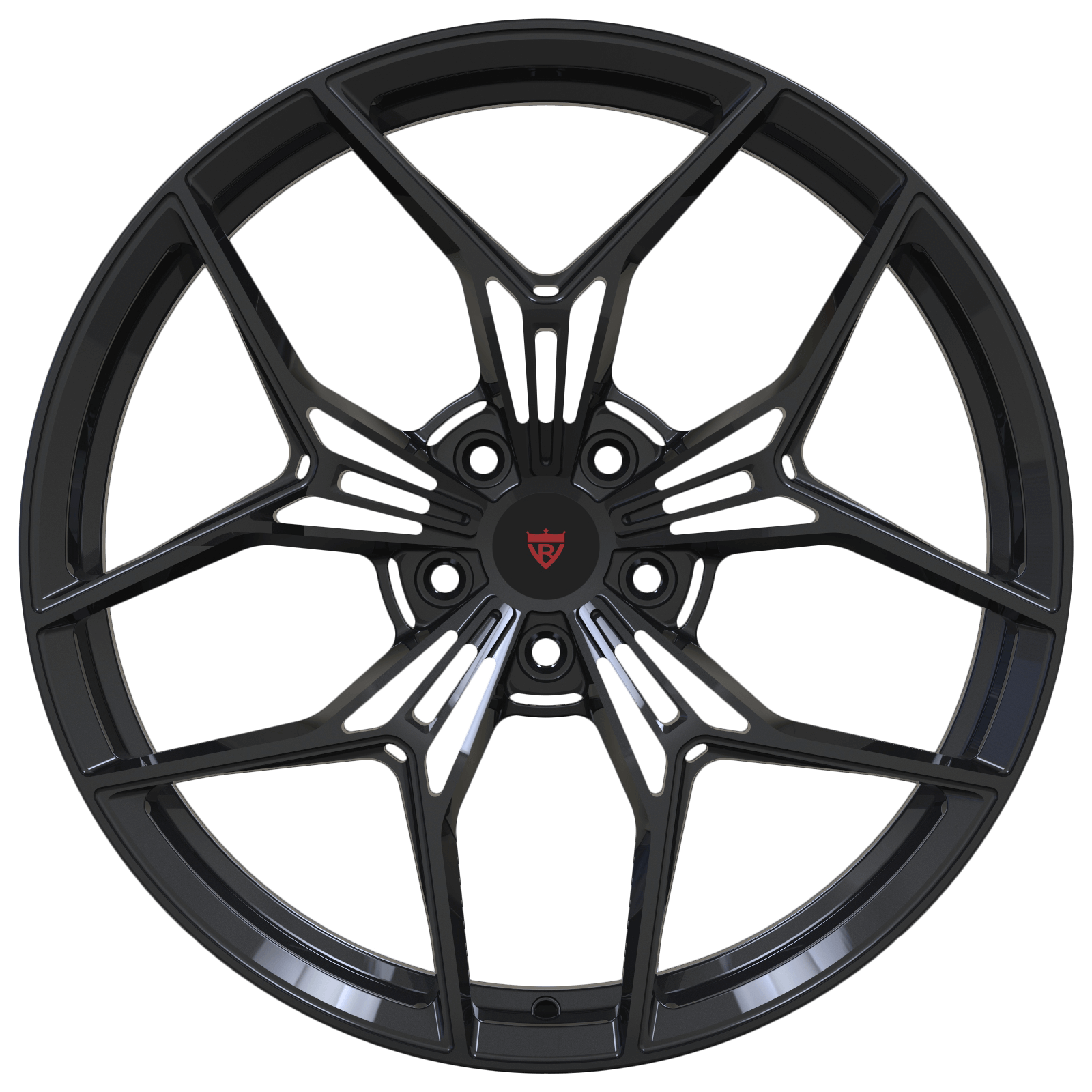 Black Rims_ Custom Tesla Forged Wheels