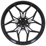 Black Rims_ Custom Tesla Forged Wheels