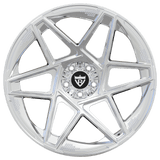 RVRN RV-MA71 gloss black custom forged 5 star wheels for Audi performance vehicles deep concave monoblock design