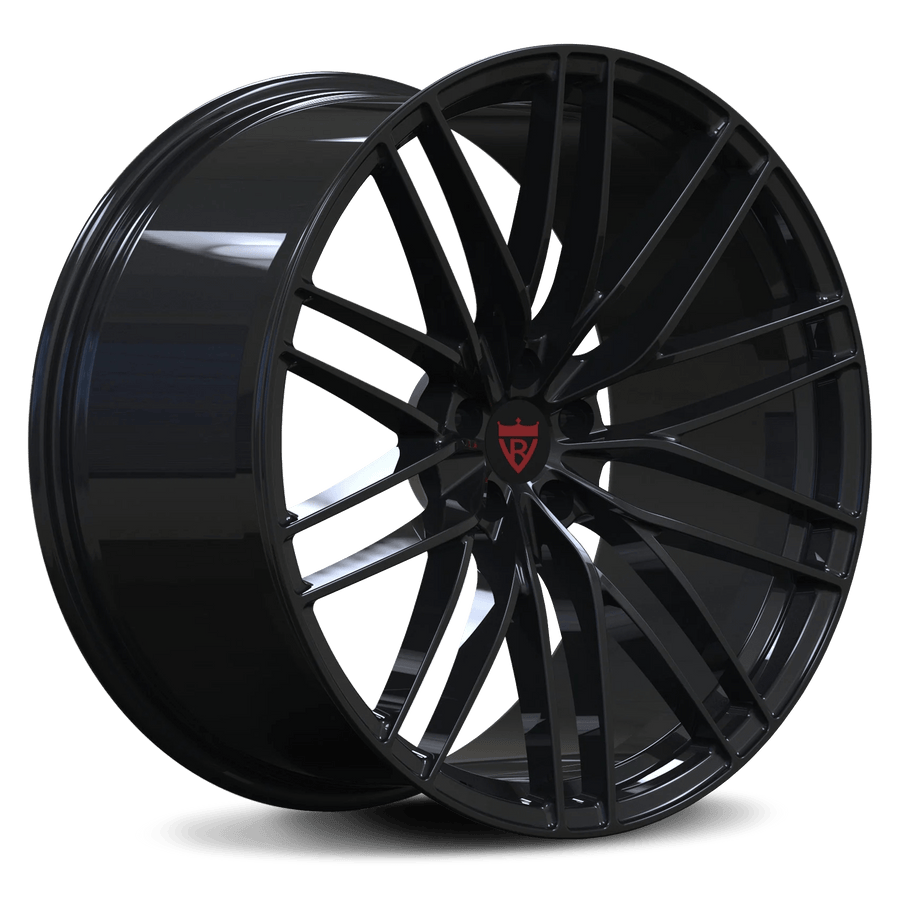 RVRN RV-MQ81 custom forged Audi rims Y spoke design deep concave lightweight performance wheel front angle