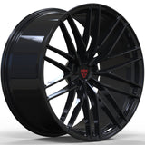 custom forged Y spoke rims for Audi RV-MQ81 dynamic angle showing concavity and spoke geometry