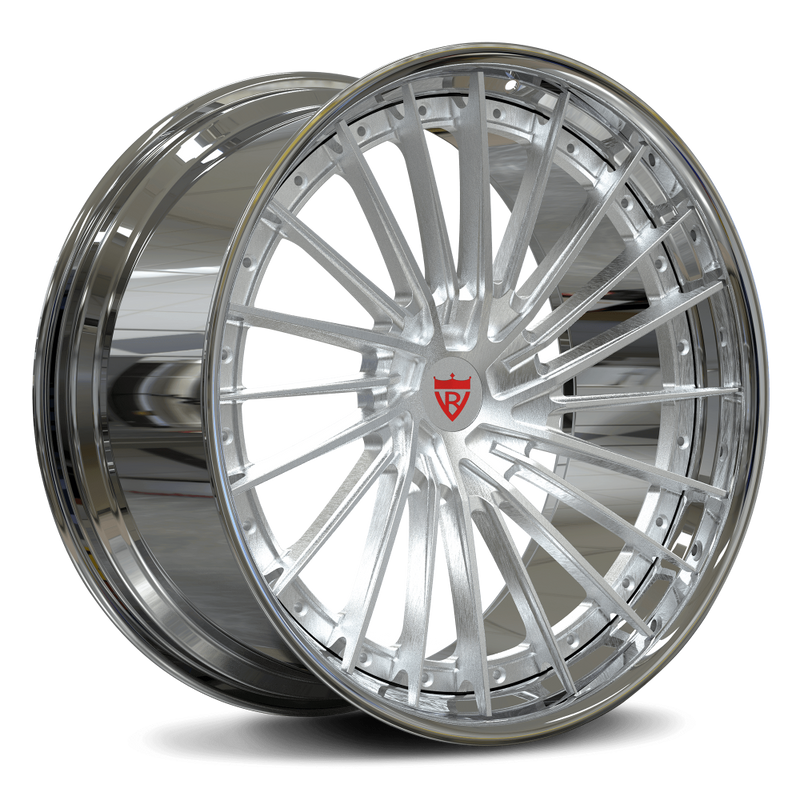 Custom forged 2-piece wheels for Audi S5, showcasing a bold design and polished finish, ideal for performance and style.