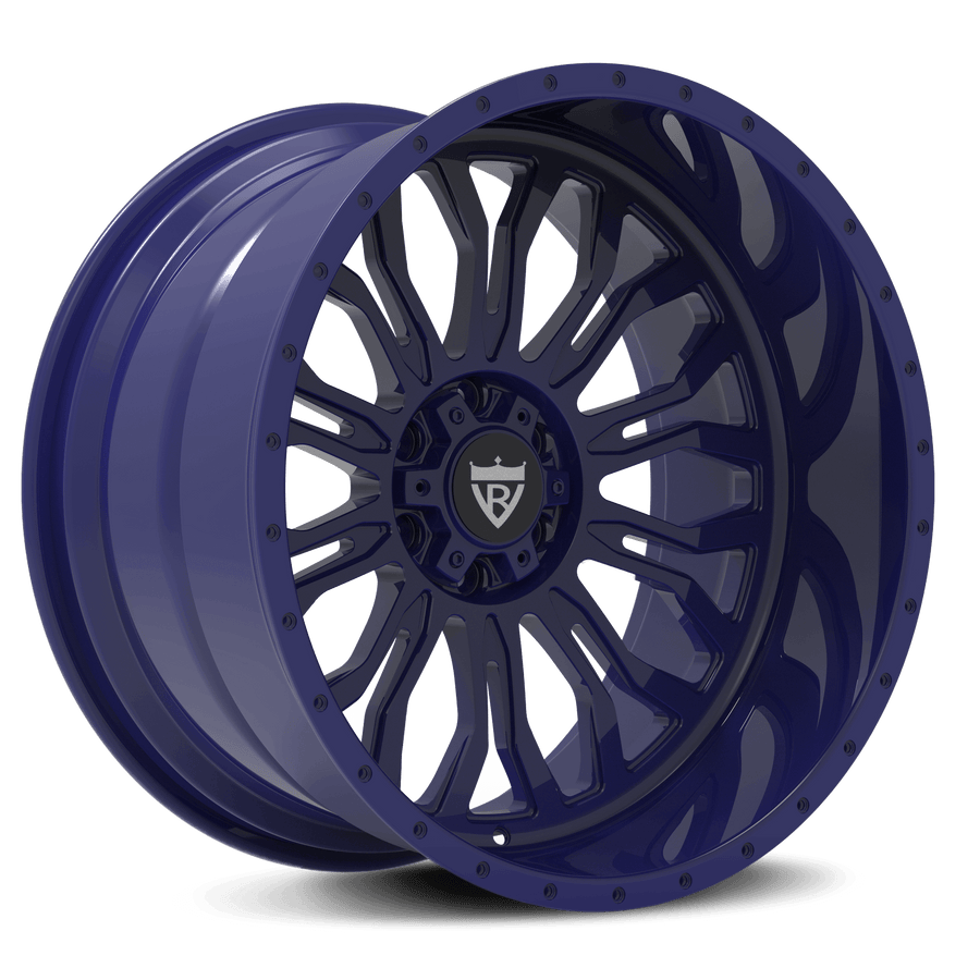 CUSTOM 1 PIECE FORGED BLUE DEEP LIP WHEELS SERIES: RV-MC031 - RVRN WHEELS