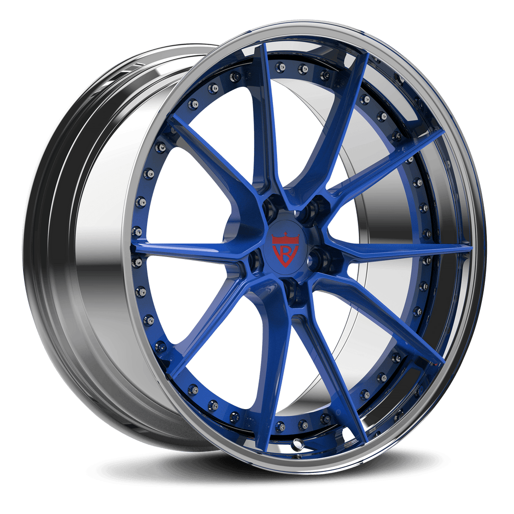 CUSTOM 2PIECE BLUE WHEELS：RVDB082