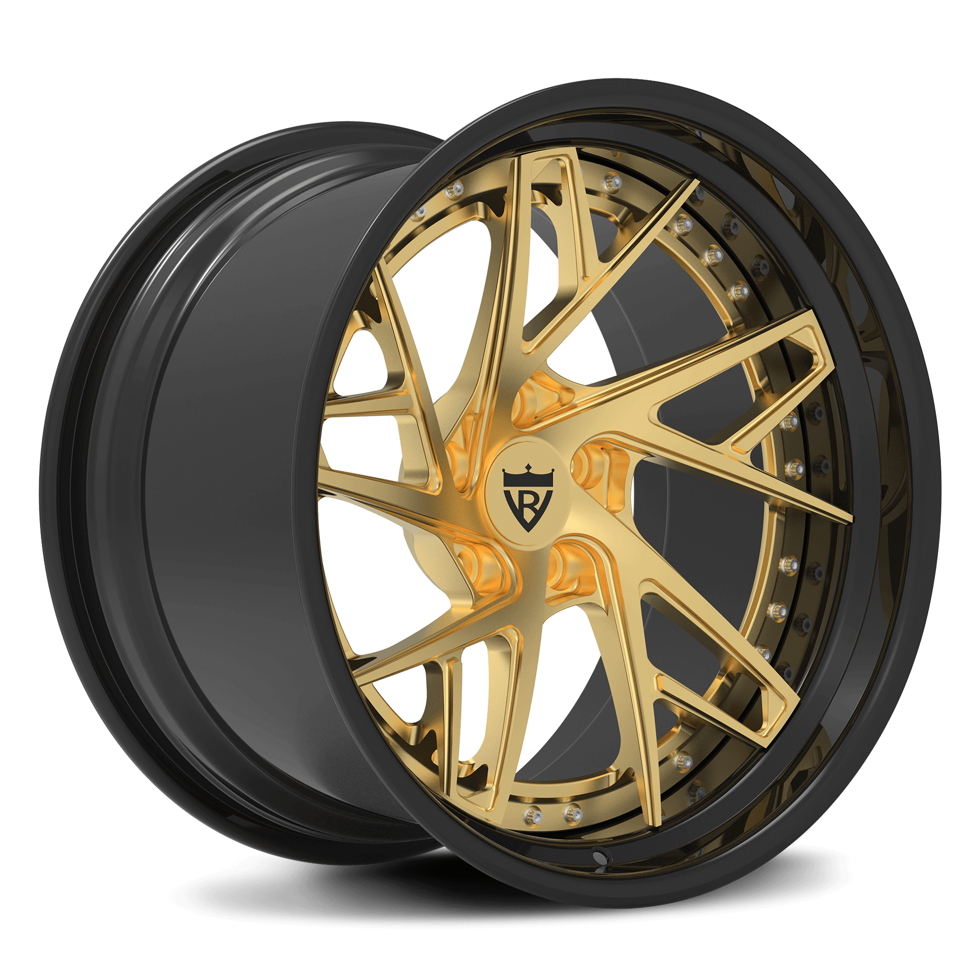 CUSTOM 2-PIECE FORGED CONCAVE DEEP DISH WHEELS: RV-DS74
