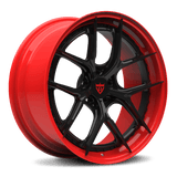 CUSTOM 2 PIECE FORGED RED BLACK WHEELS SERIES: RV-DB179