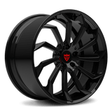Custom forged 2-piece wheel for Corvette C1-C8, RV-DC01 series, 19-inch and 20-inch staggered fitment, aggressive style, free shipping