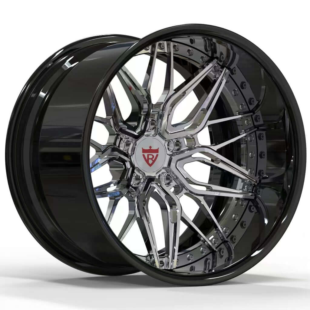 CUSTOM 2 PIECE FORGED BIG LIP WHEELS: RV-T081-RVRN FORGED