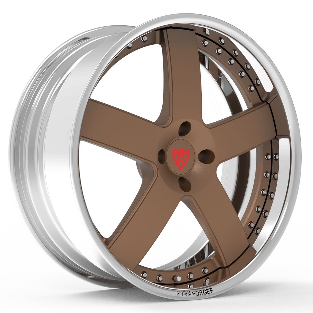 2PIECE 5 SPOKE DEEP LIP MUSTANG WHEELS RVDF93