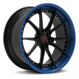 CUSTOM 2-PIECE FULLY FORGED BLUE WHEELS SERIES：RV-DB082 - RVRN WHEELS