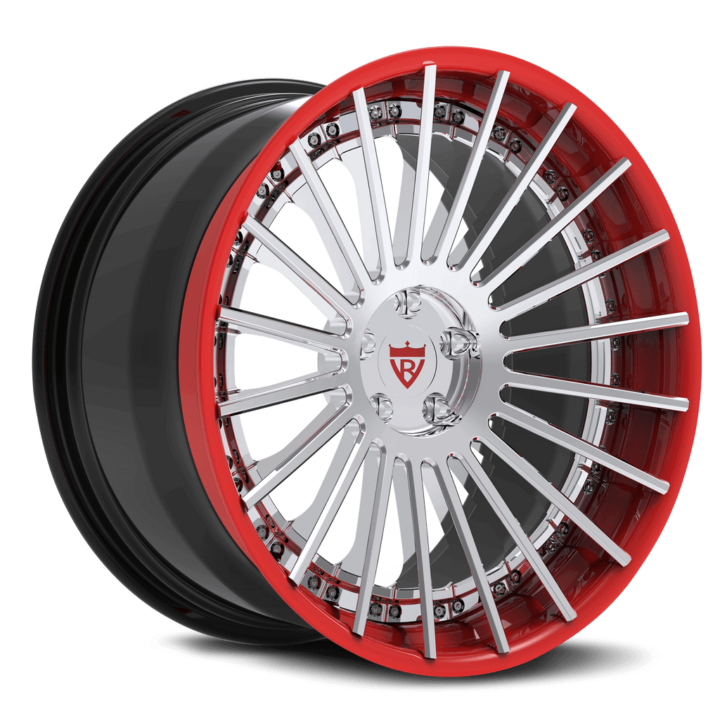 CUSTOM THREE PIECE FORGED WHEELS: RV-TR66- RVRN FORGED