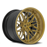Deep Dish Gold Custom 3pc Wheels : RV-T081