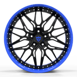 BMW M3 Deep Dish Wheels-Blue Custom Forged 2-Piece Rims
