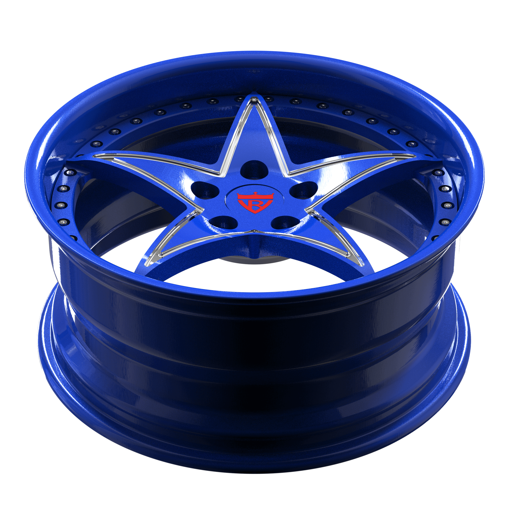 CUSTOM FORGED 2-PIECE STAR DEEP LIP WHEELS: RV-DR02