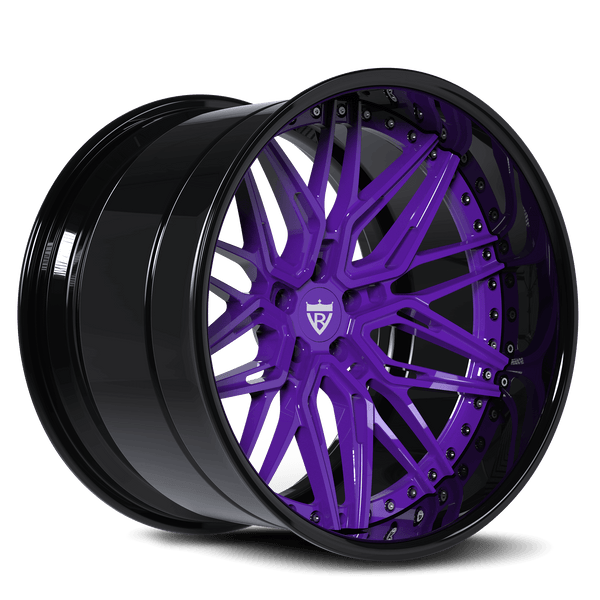 DEEP DISH 3-PIECE FORGED PURPLE WHEELS SERIES: RV-T081 - RVRN WHEELS