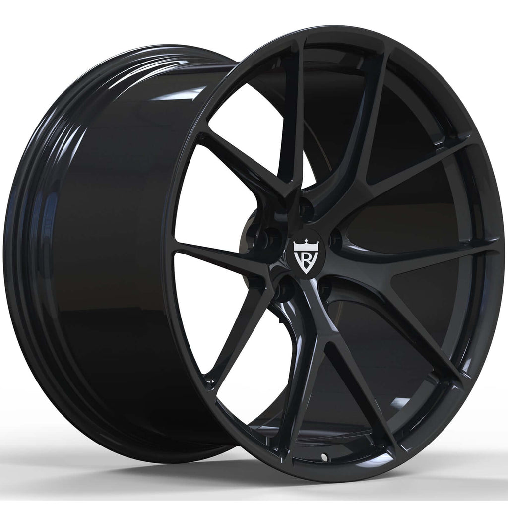 Black Ferrari Wheels | Custom Forged Y-Spoke Monoblock: RV-MF11 – RVRN ...