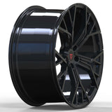 CUSTOM 1 PIECE FORGED WHEELS: RV-MB704, black forged wheel design perfect for Corvette C7 custom applications.