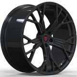 CUSTOM 1 PIECE FORGED WHEELS: RV-MB704 in sleek black finish designed for Corvette C7 custom wheels.