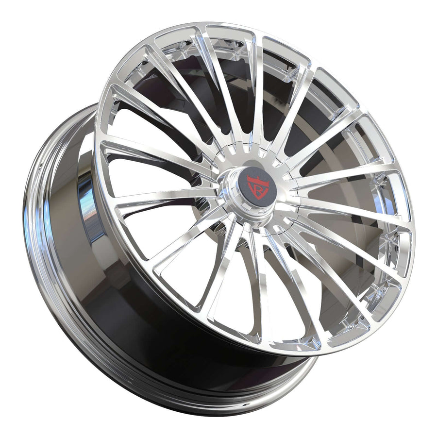 Custom forged monoblock wheels by RVRN for Mercedes Benz, built for performance and luxury car enthusiasts