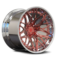 Close-up image of RVRN RV-C081 forged deep lip wheel showing premium CNC machining and deep outer lip styling