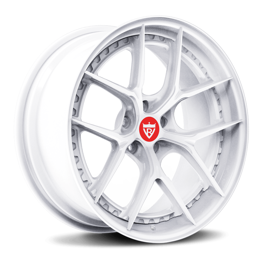 RVRN RV-DB179 custom forged white Y spoke wheels in all white finish for BMW performance and Euro tuning builds