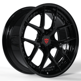 RVRN RV-DB179 BMW M3 custom Y spoke forged wheels in black, featuring 2-piece construction and a lightweight performance-focused design