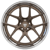RVRN RV-DB179 custom BMW M3 wheels with forged Y spoke design, chrome with bronze finish and 2-piece construction for a premium performance look