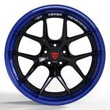 RVRN RV-DB179 black and blue Y spoke forged wheels for BMW M4 lightweight custom rims