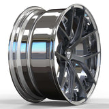Lightweight forged chrome rims with Y spoke styling for Chevrolet Camaro builds