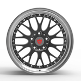 RVRN RV-DC56 forged Ferrari wheels with deep lip architecture and Y spoke layout for Ferrari 812 Superfast in gunmetal black chrome finish