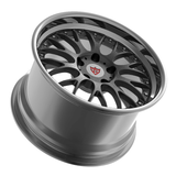 RVRN RV-DC56 custom deep lip Ferrari wheels engineered for Ferrari SF90 Stradale featuring forged Y spoke styling in gunmetal and black chrome