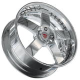 RVRN RV-DF93 custom forged chrome wheel for 1969 Chevrolet Chevelle SS 396, old school 5 spoke styling with lightweight performance and fully customized sizing options.