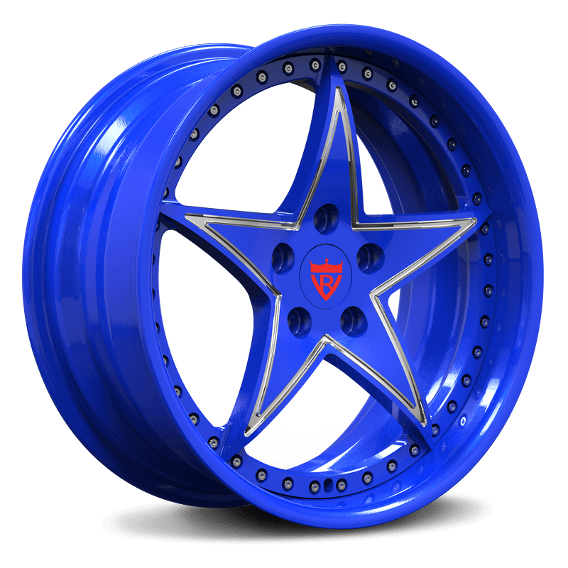 RVRN RV-DR02 forged star wheels, deep dish custom rims, precision CNC finish, performance wheel engineering detail