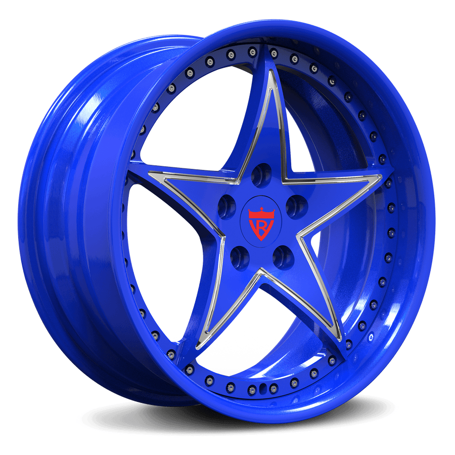 RVRN RV-DR02 forged star wheels, deep dish custom rims, precision CNC finish, performance wheel engineering detail