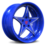RVRN RV-DR02 forged star wheels, deep dish custom rims, precision CNC finish, performance wheel engineering detail