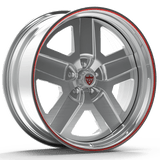 RVRN RV-DR03 forged deep dish wheels for RAM 1500 featuring classic 5-spoke styling and aggressive truck fitment