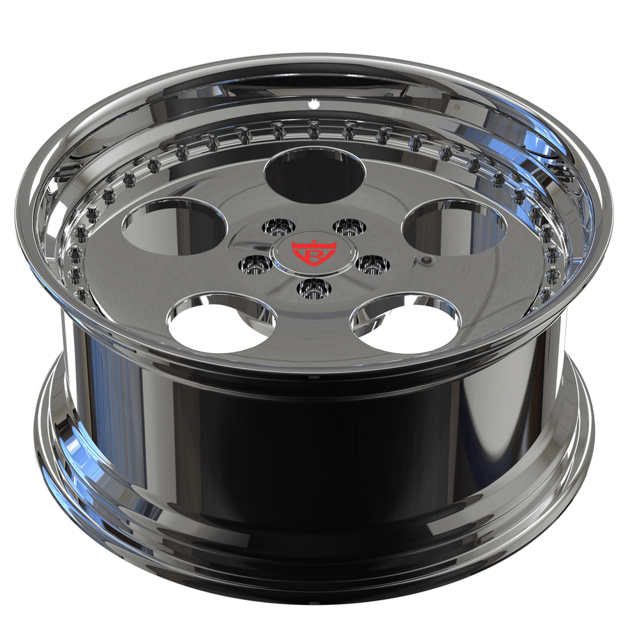 RVRN RV-DR18 old school rims for Dodge builds, custom forged chrome wheels, retro muscle styling with performance engineering
