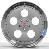 RVRN RV-DR18 lightweight forged old school wheels for Ford, chrome finish, classic muscle car wheel design