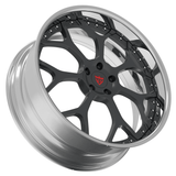 Gray with chrome custom forged Chrysler wheels RV-DR300 Y spoke design for luxury performance builds