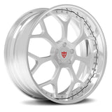 Lexus LS forged performance rims RV-DR300 custom two piece wheel design with aggressive concavity