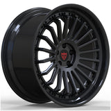Custom forged black multi spoke wheel RVRN RV-DR671 featuring lightweight construction and vehicle-specific fitment