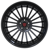 RVRN RV-DR671 custom forged multi spoke black wheel designed for Lexus GS and compatible luxury sedan applications